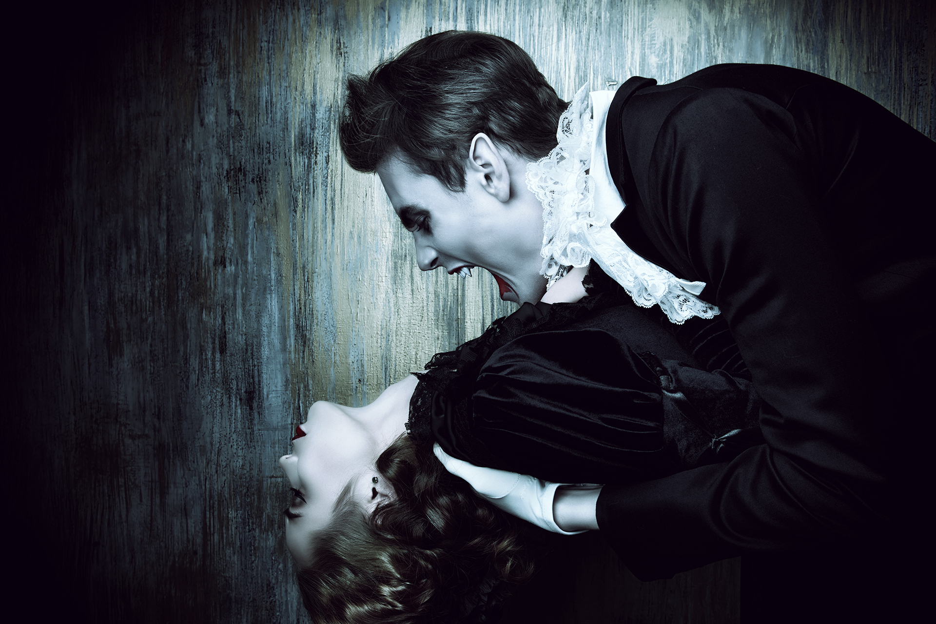 vampire and woman